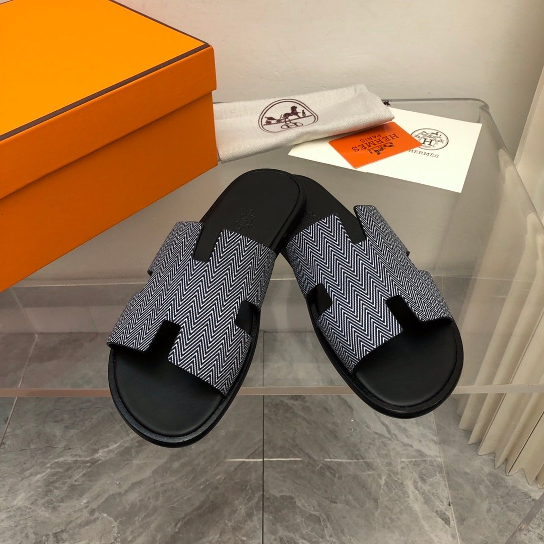 H**me5 Izmir Sandal Noir Blanc H231806Zh11390