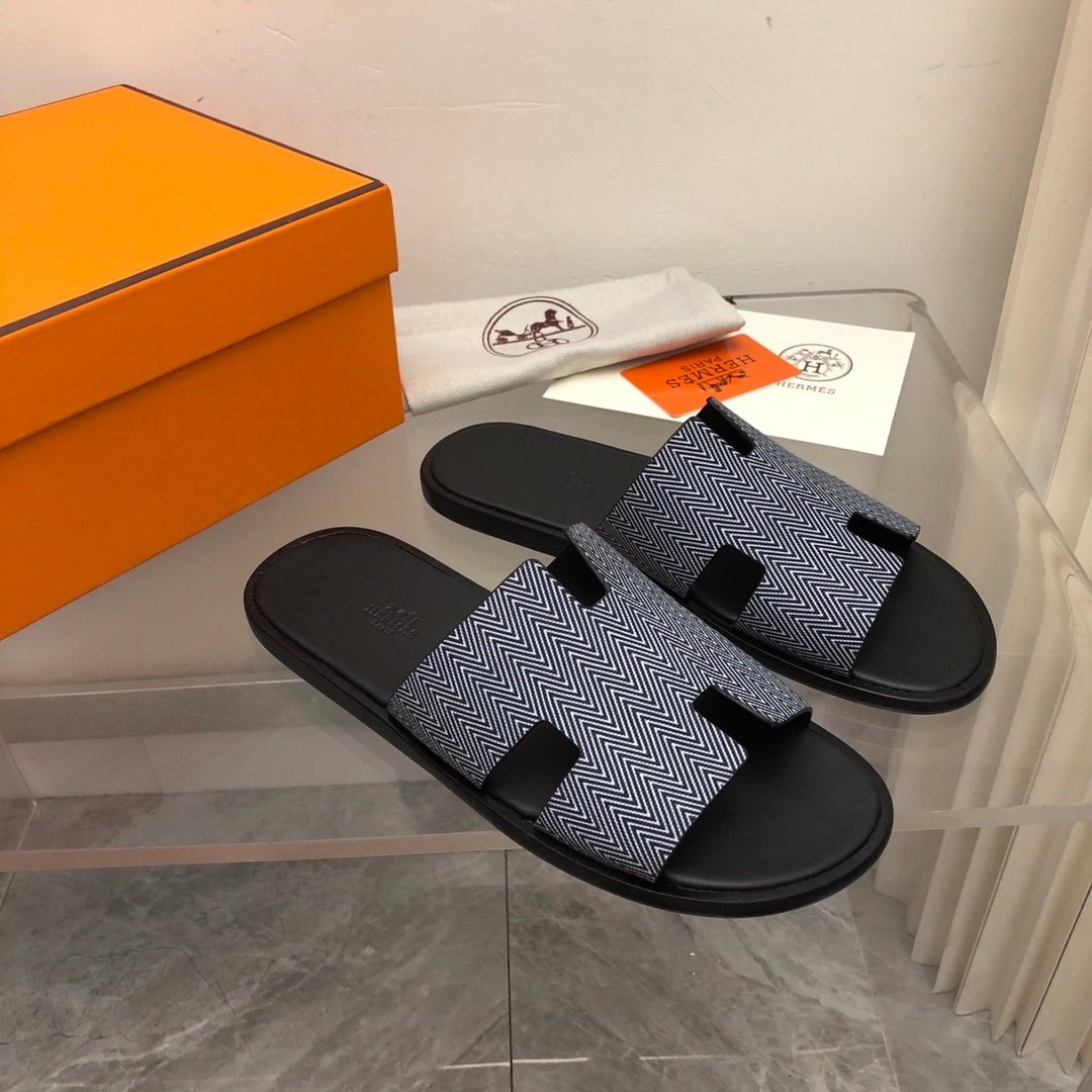 H**me5 Izmir Sandal Noir Blanc H231806Zh11390