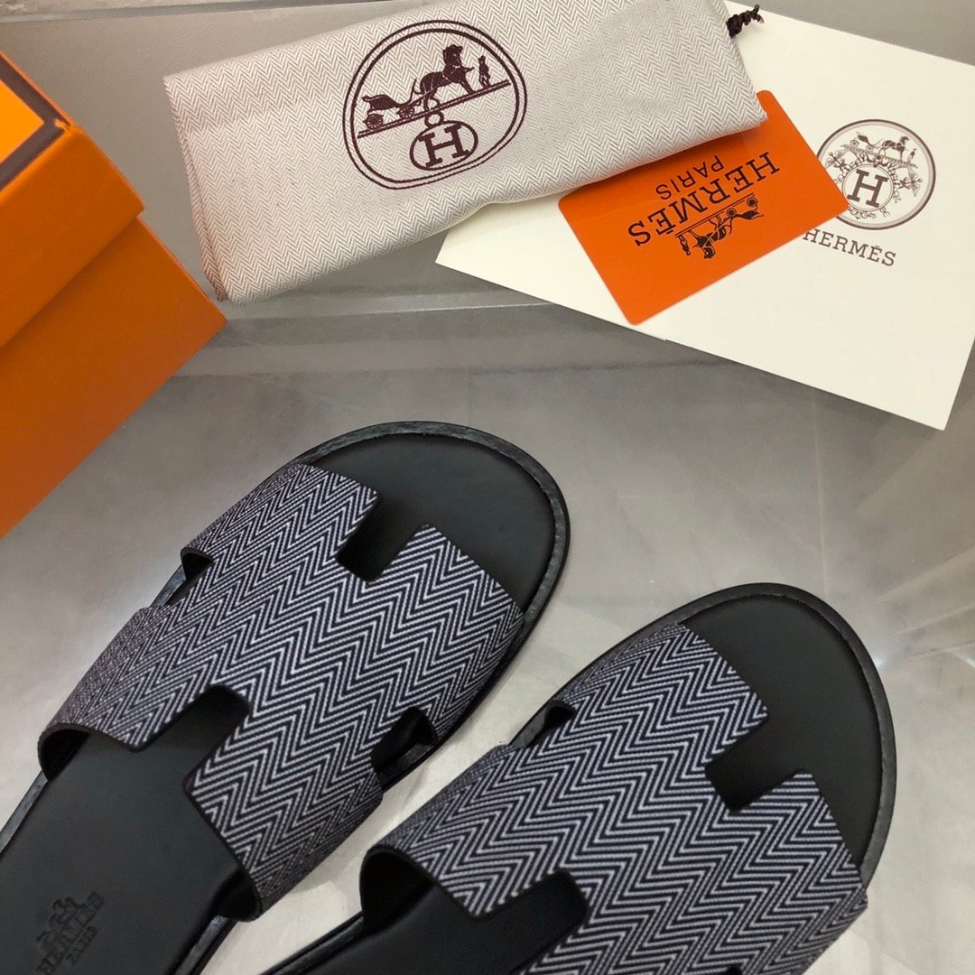 H**me5 Izmir Sandal Noir Blanc H231806Zh11390
