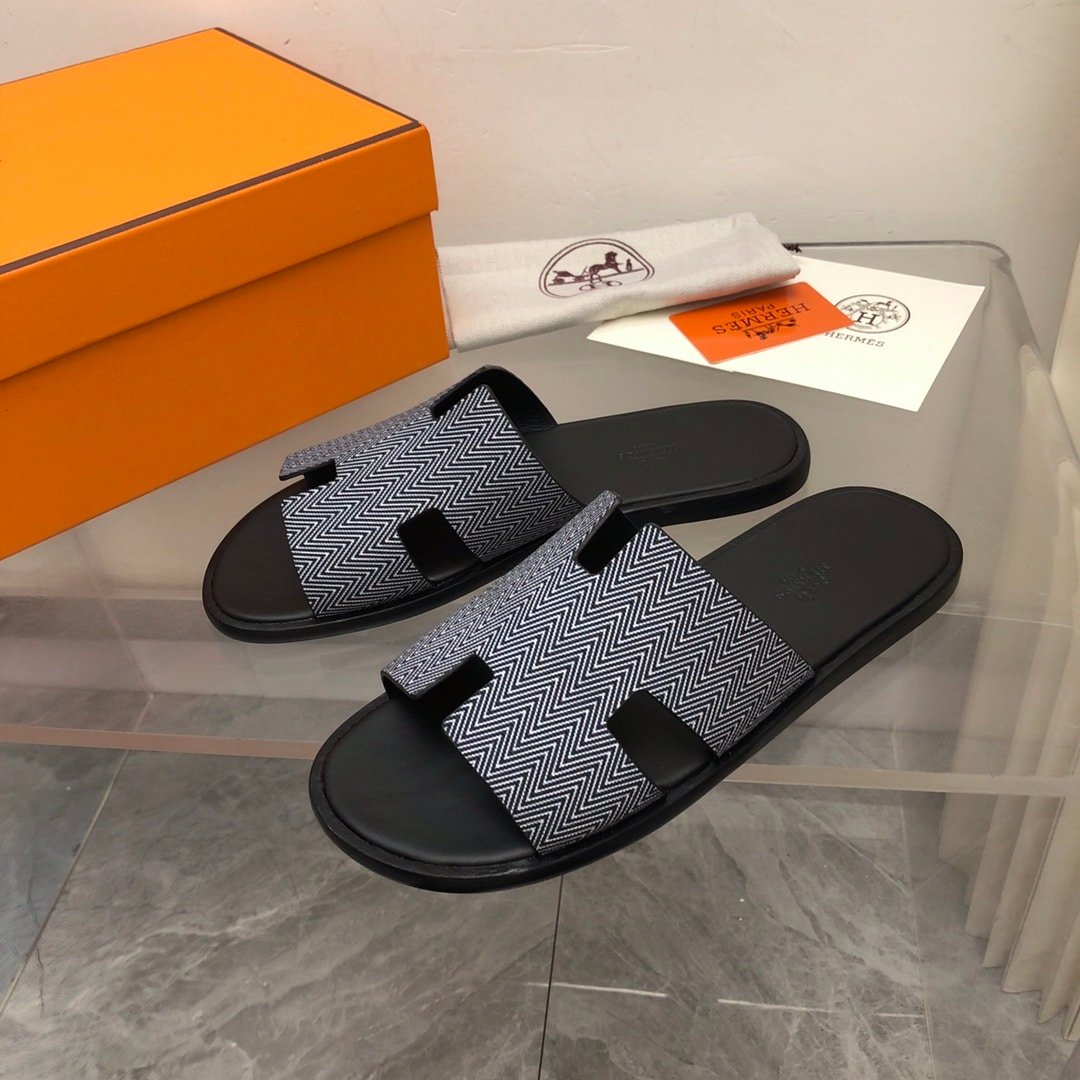 H**me5 Izmir Sandal Noir Blanc H231806Zh11390