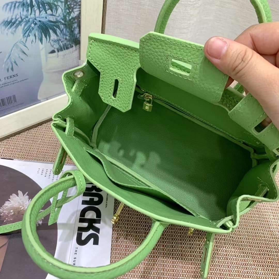 H**me5 Birkin Mini Gold Hardware Epsom Light Green 20Cm