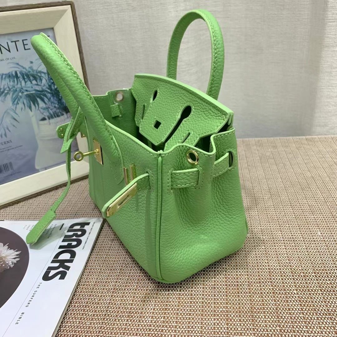 H**me5 Birkin Mini Gold Hardware Epsom Light Green 20Cm