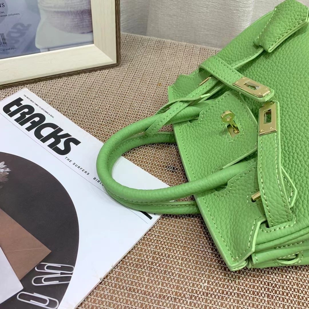 H**me5 Birkin Mini Gold Hardware Epsom Light Green 20Cm