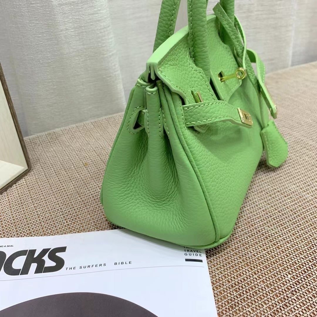 H**me5 Birkin Mini Gold Hardware Epsom Light Green 20Cm