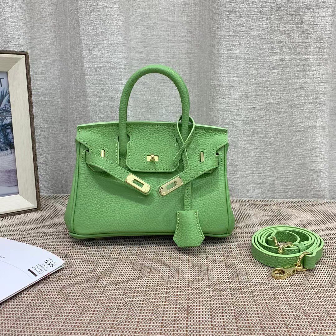H**me5 Birkin Mini Gold Hardware Epsom Light Green 20Cm