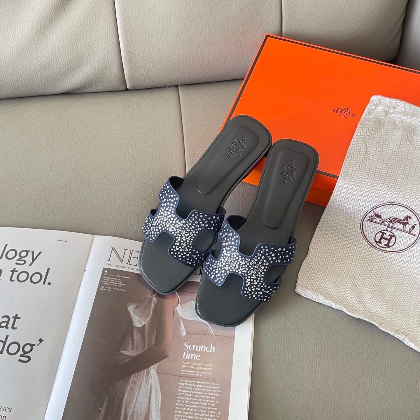 H**me5 Oran Sandal Crystle Blue