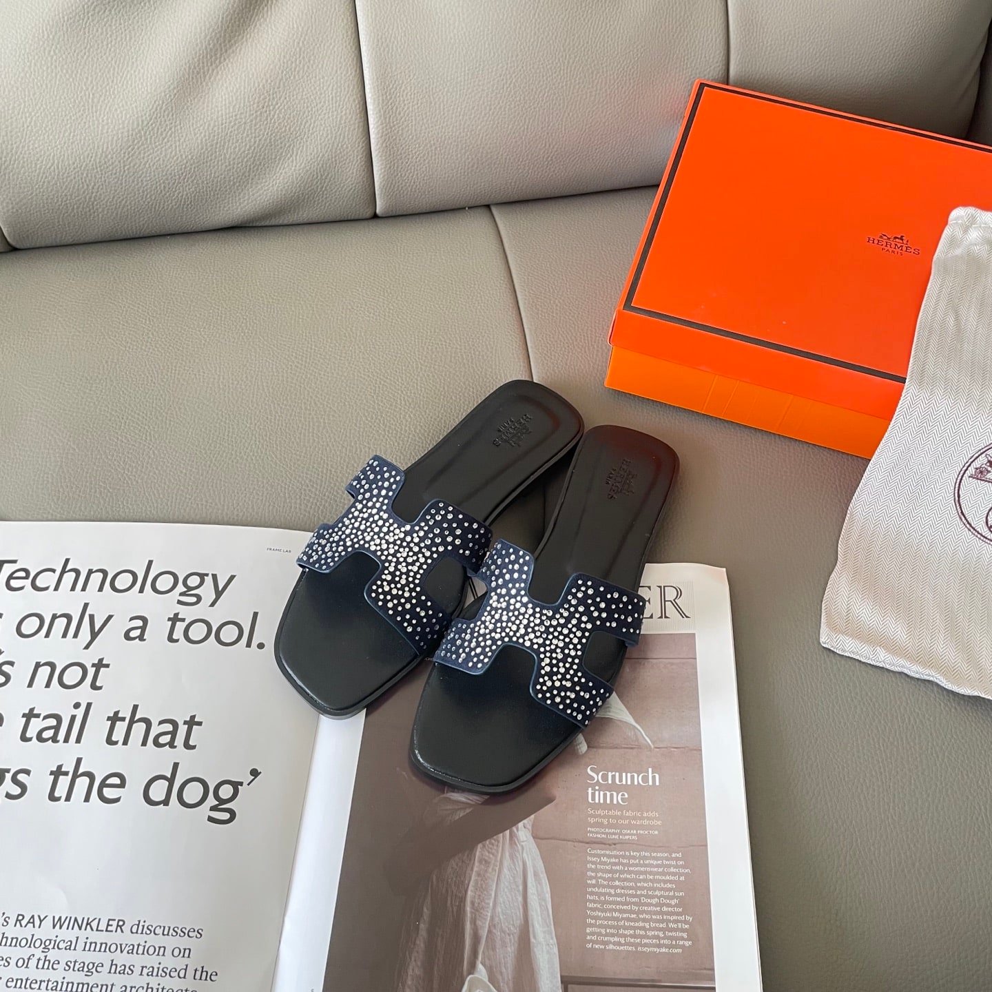 H**me5 Oran Sandal Crystle Blue