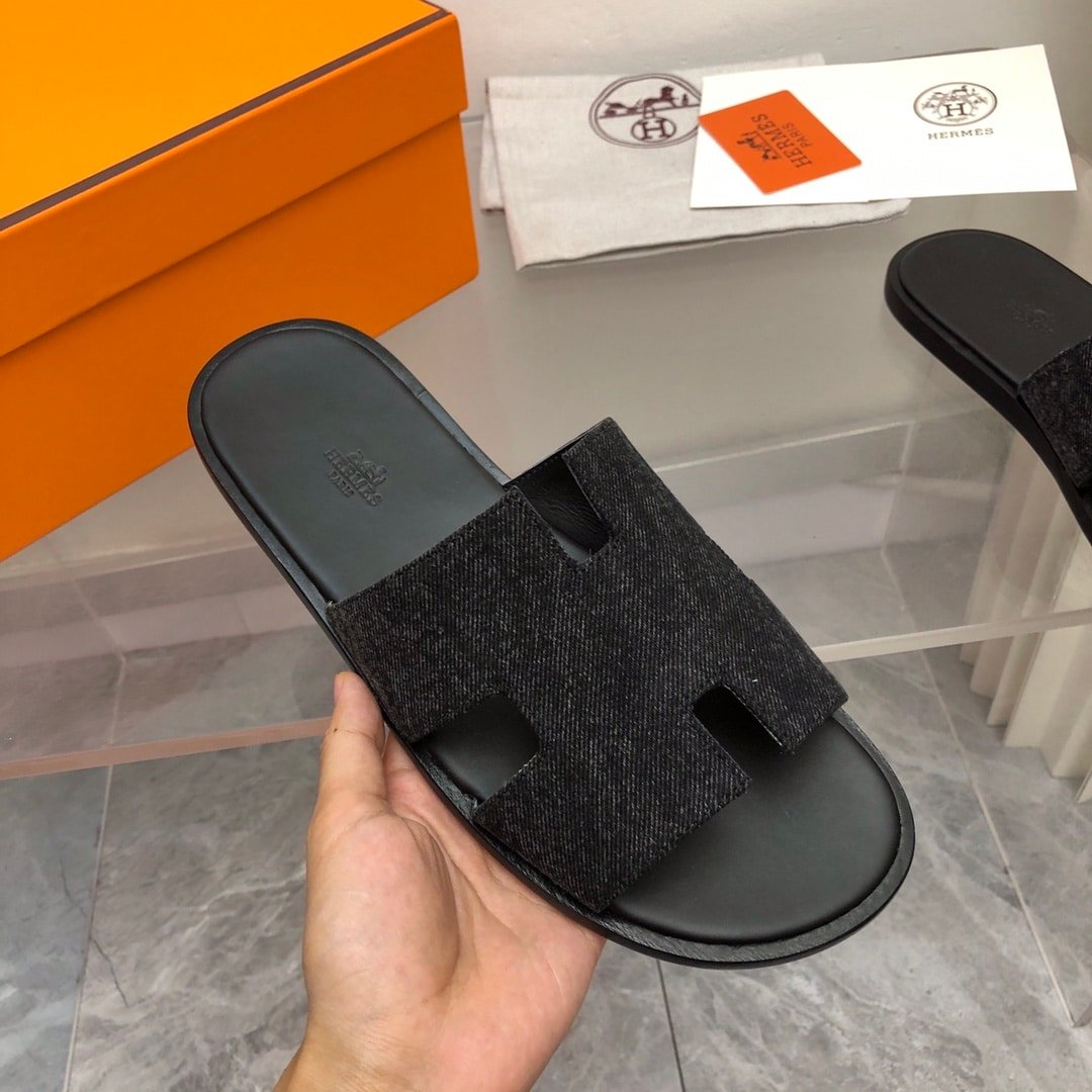 H**me5 Izmir Sandal Noir Denim