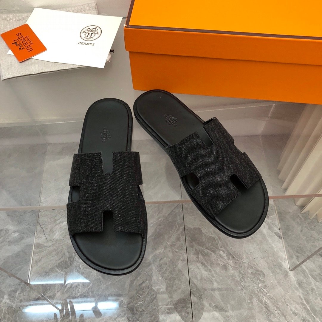 H**me5 Izmir Sandal Noir Denim