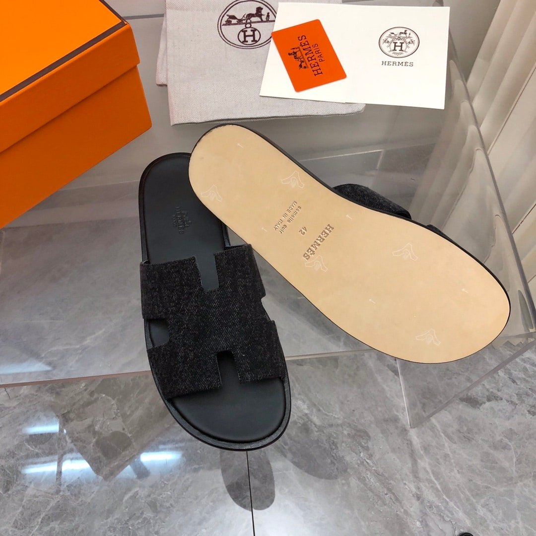 H**me5 Izmir Sandal Noir Denim