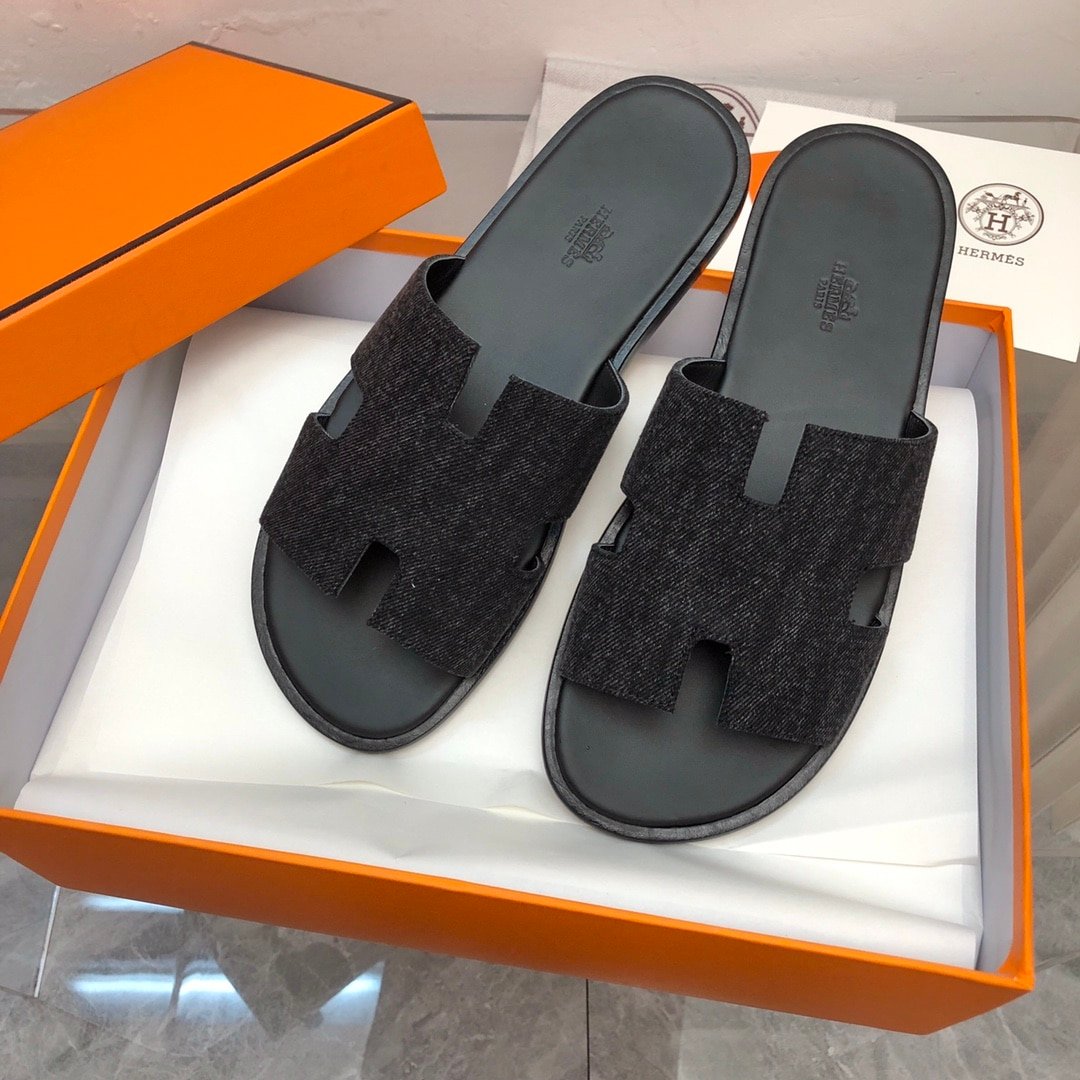 H**me5 Izmir Sandal Noir Denim