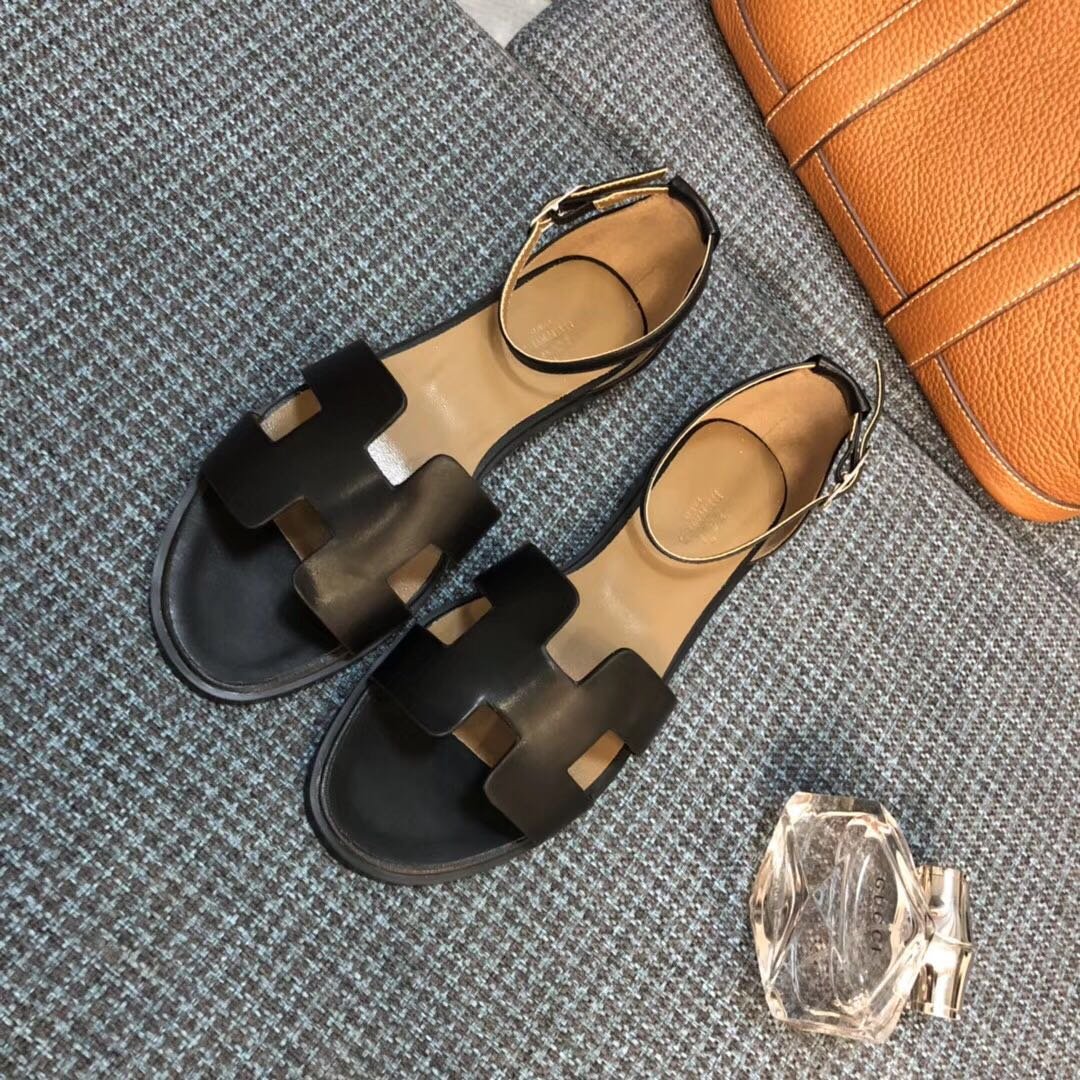 H**me5 Santorini Sandal Black H182139Z02420