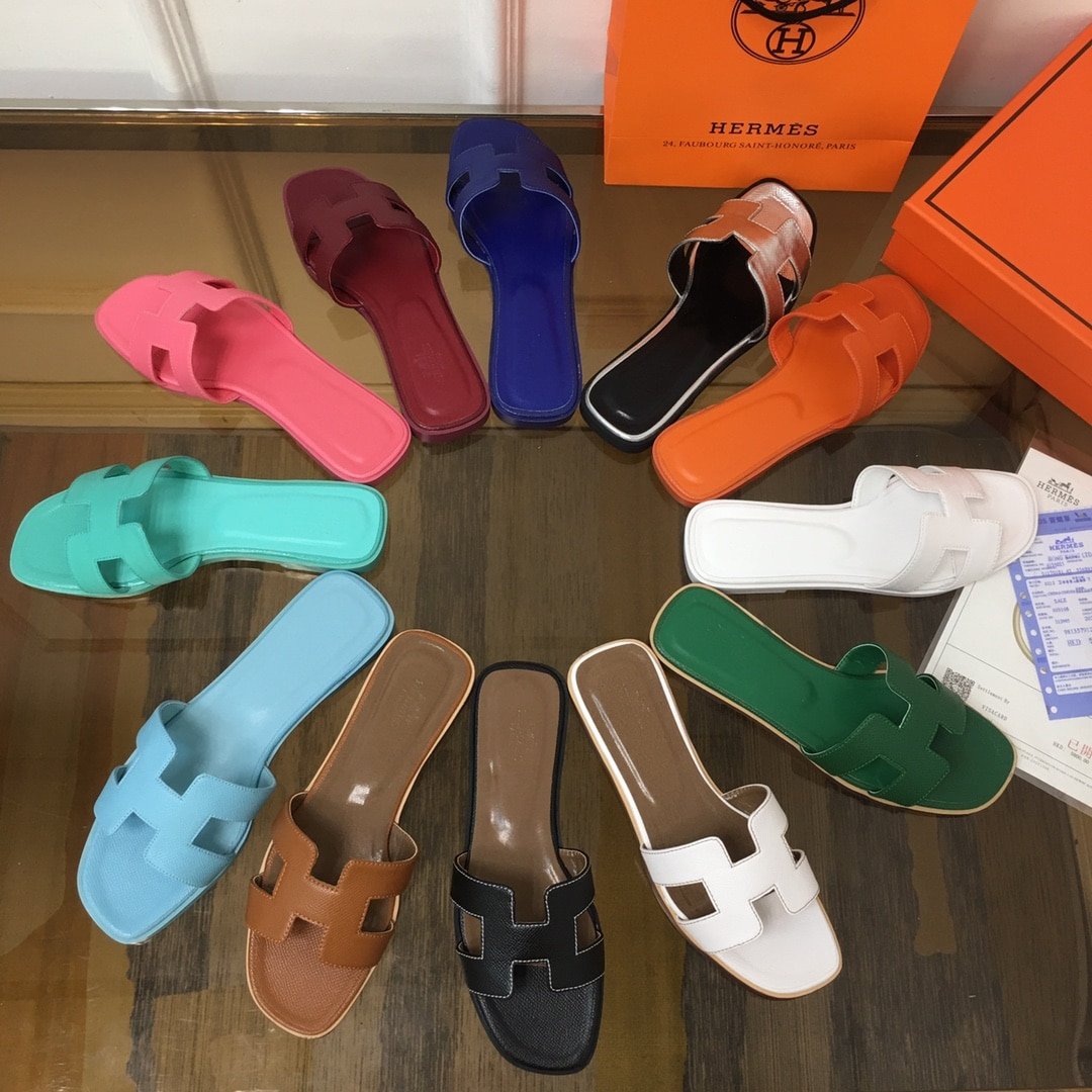 H**me5 Slippers Flat Oran Full Dark Green H021056Z