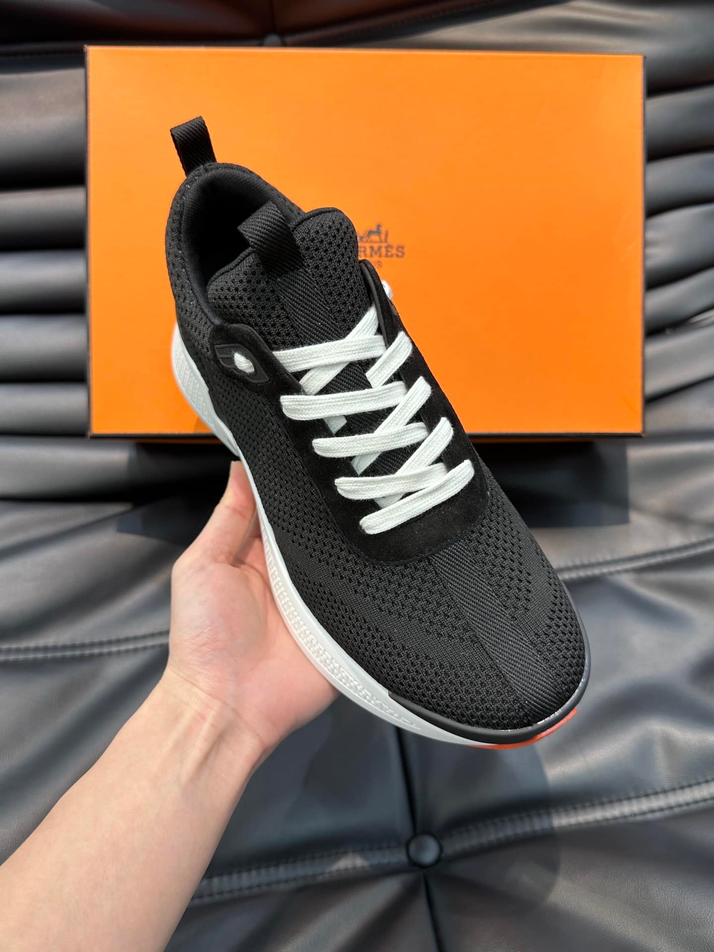 H**me5 Heros Sneaker Black Orange H232985Zh05410