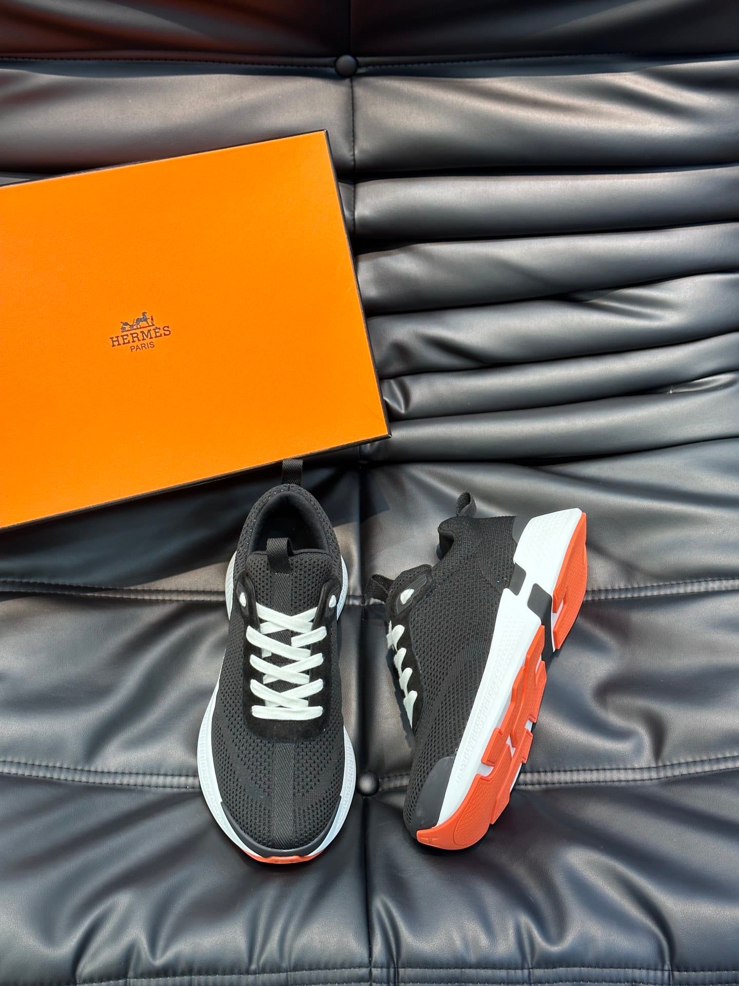 H**me5 Heros Sneaker Black Orange H232985Zh05410