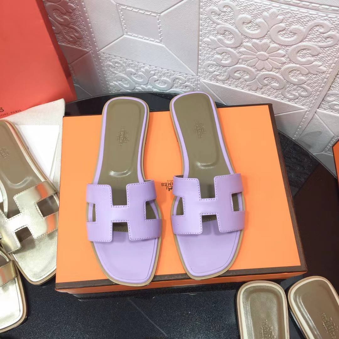 H**me5 Oran Sandal Epsom Violet Amethyste