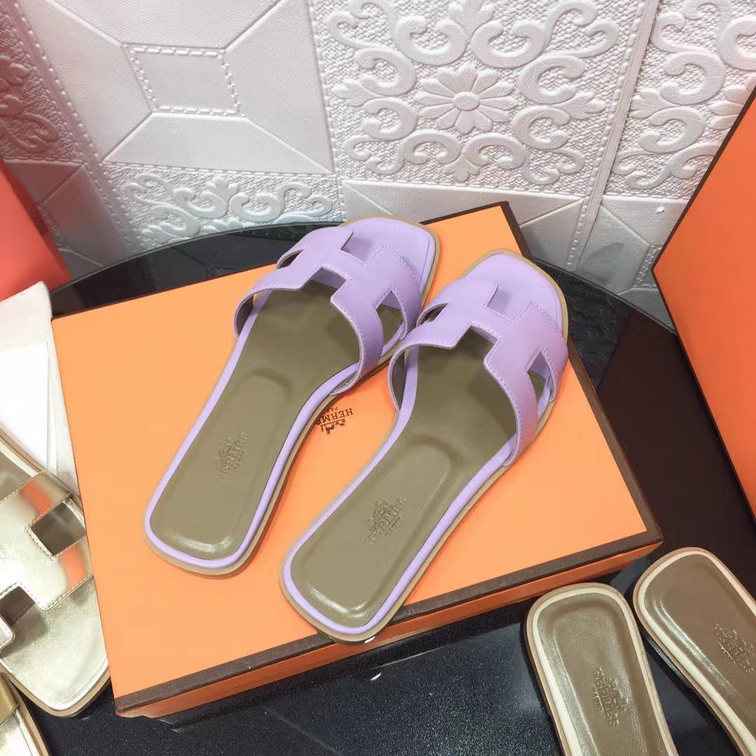 H**me5 Oran Sandal Epsom Violet Amethyste