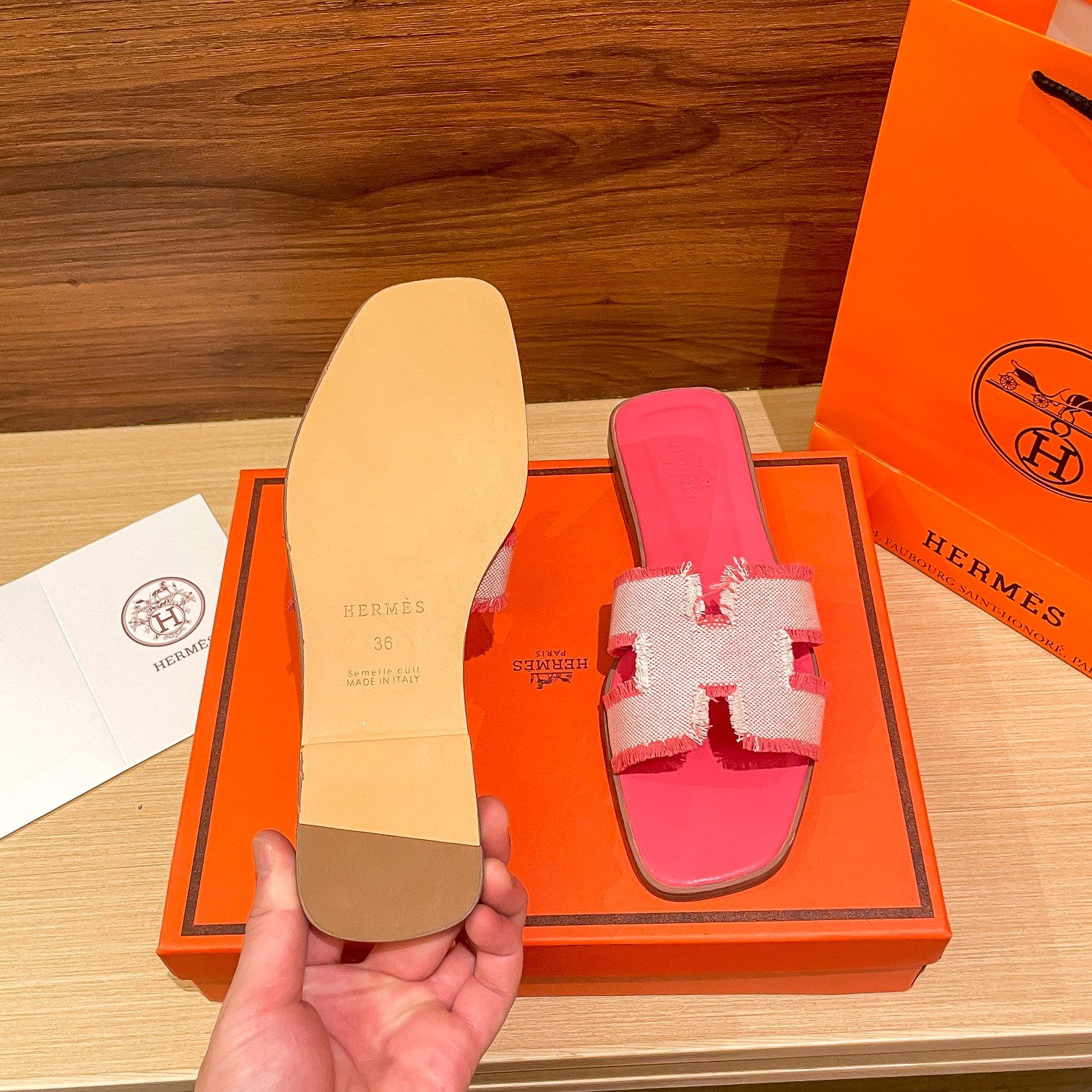 H**me5 Oran Sandal Pink H231095Z C5350