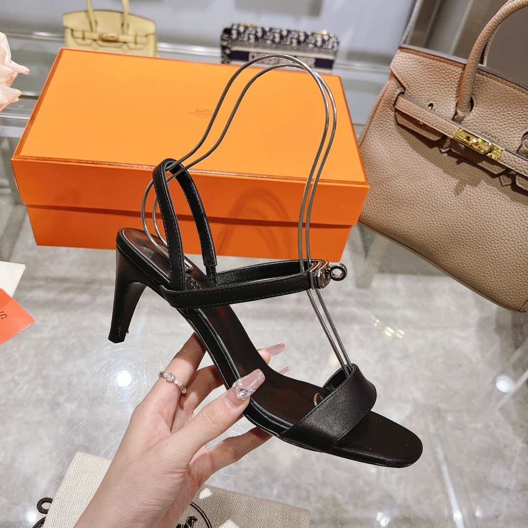 H**me5 Glamour 75 Sandal Black H231060Z 02350