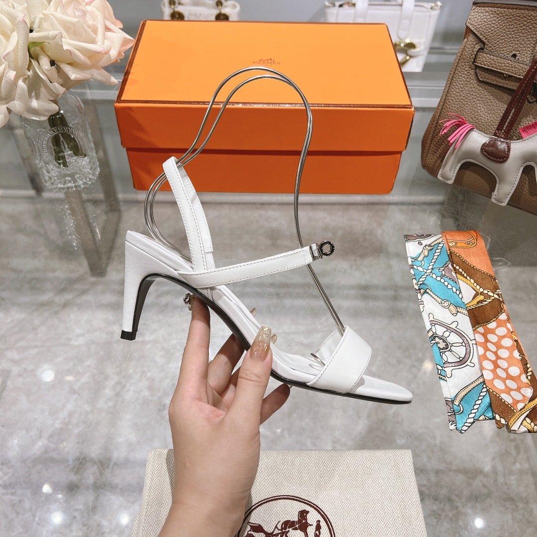 H**me5 Glamour 75 Sandal White