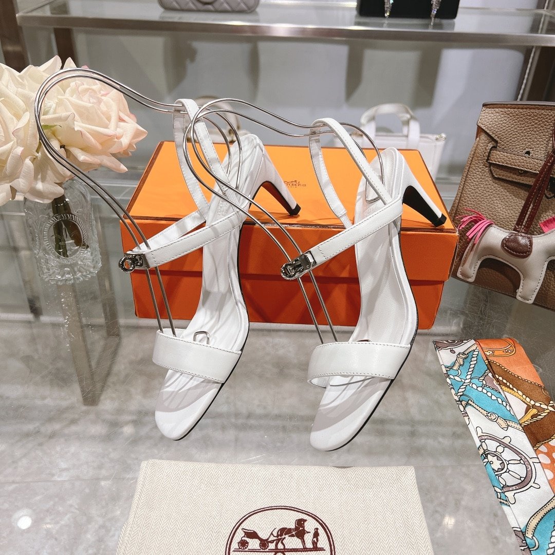 H**me5 Glamour 75 Sandal White
