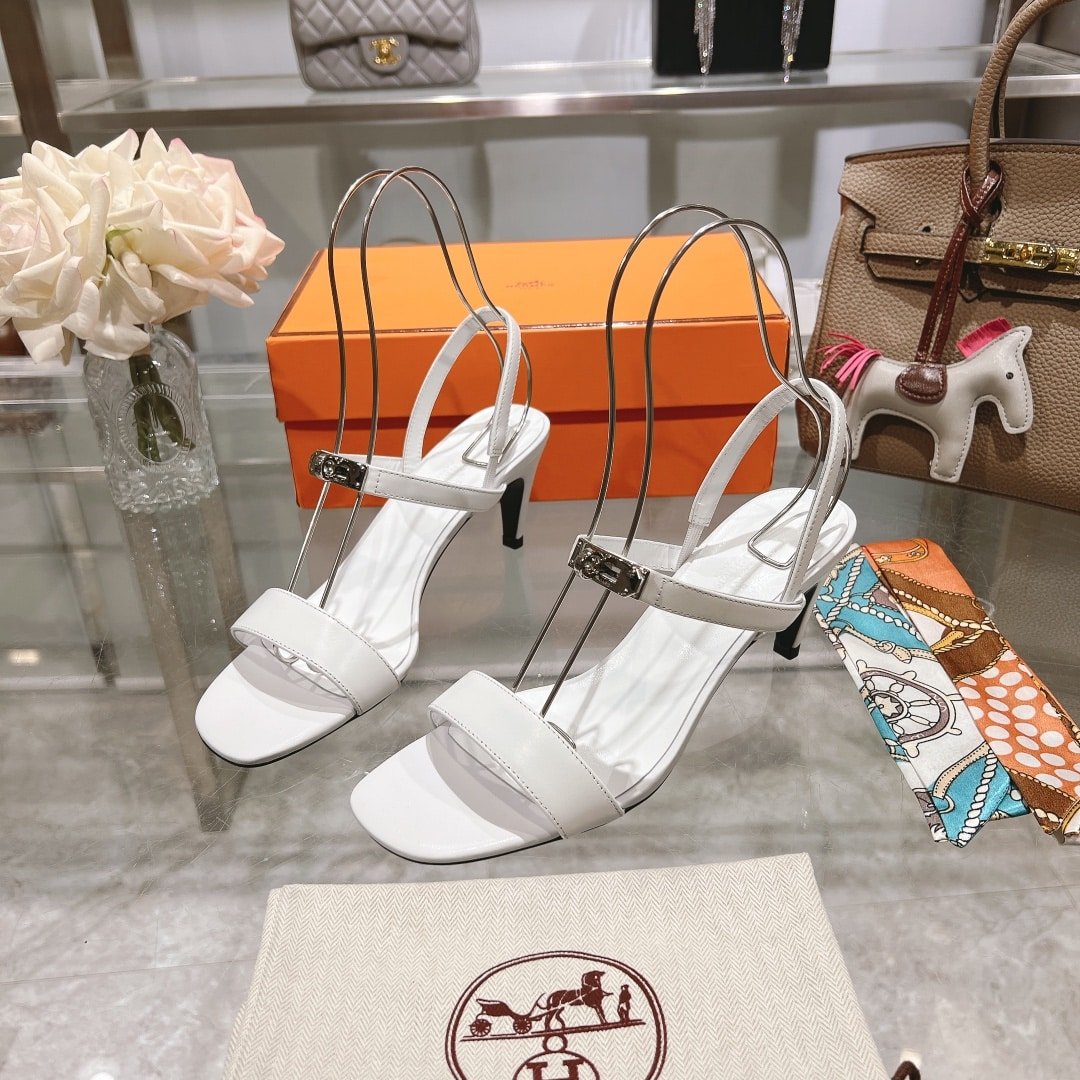 H**me5 Glamour 75 Sandal White