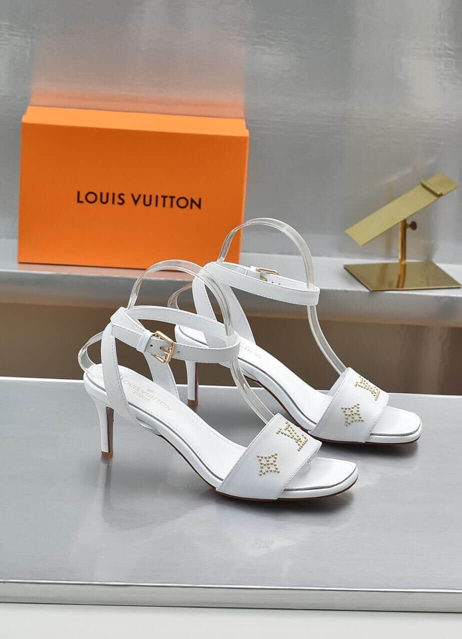 L0vis Vvtt0n Open Toe High Heel Sandals White