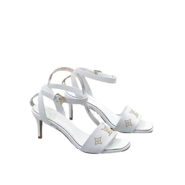 L0vis Vvtt0n Open Toe High Heel Sandals White