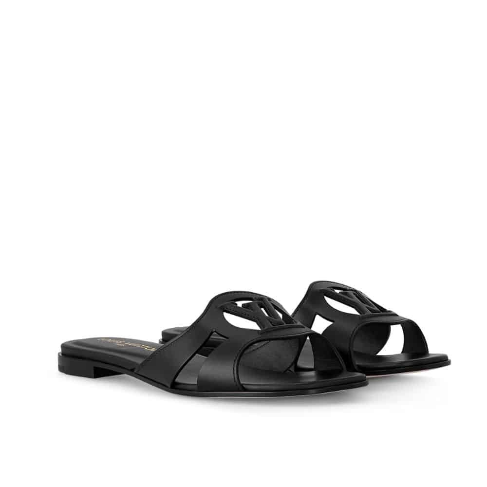 L0vis Vvtt0n Lv Isola Flat Mule Black 1Abp0E