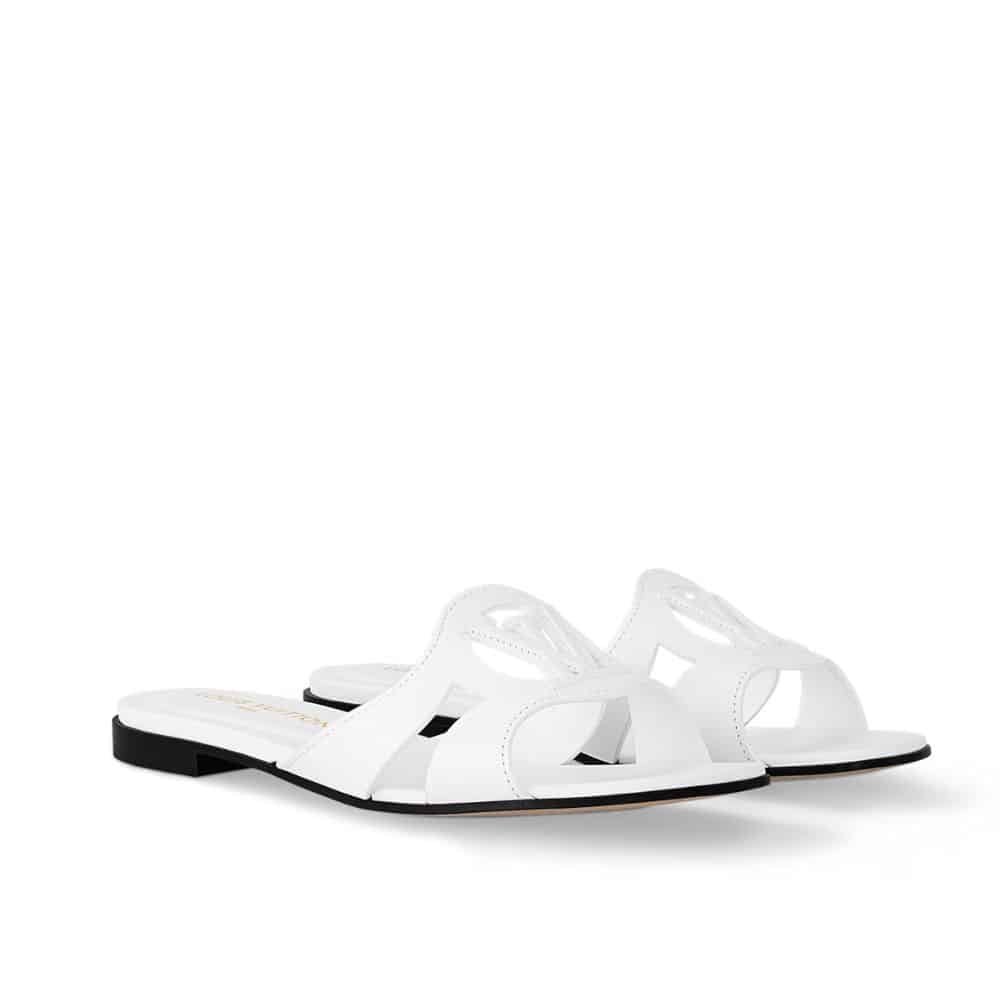 L0vis Vvtt0n Lv Isola Flat Mule White 1Abozk
