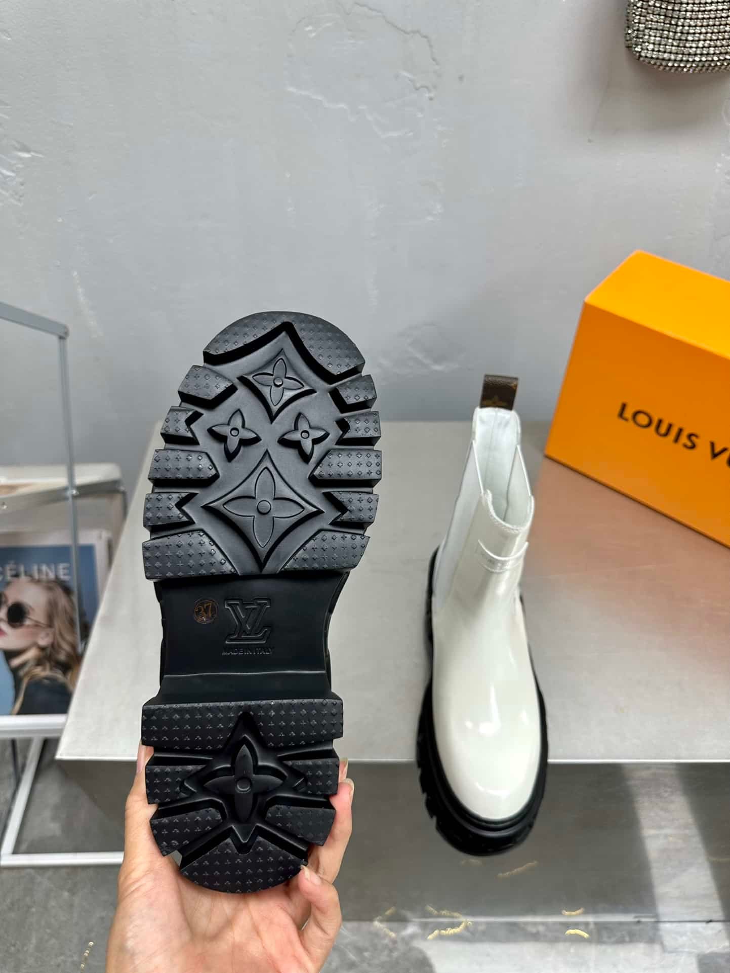 L0vis Vvtt0n Lv Record Chelsea Boot White 1Ac7Yx