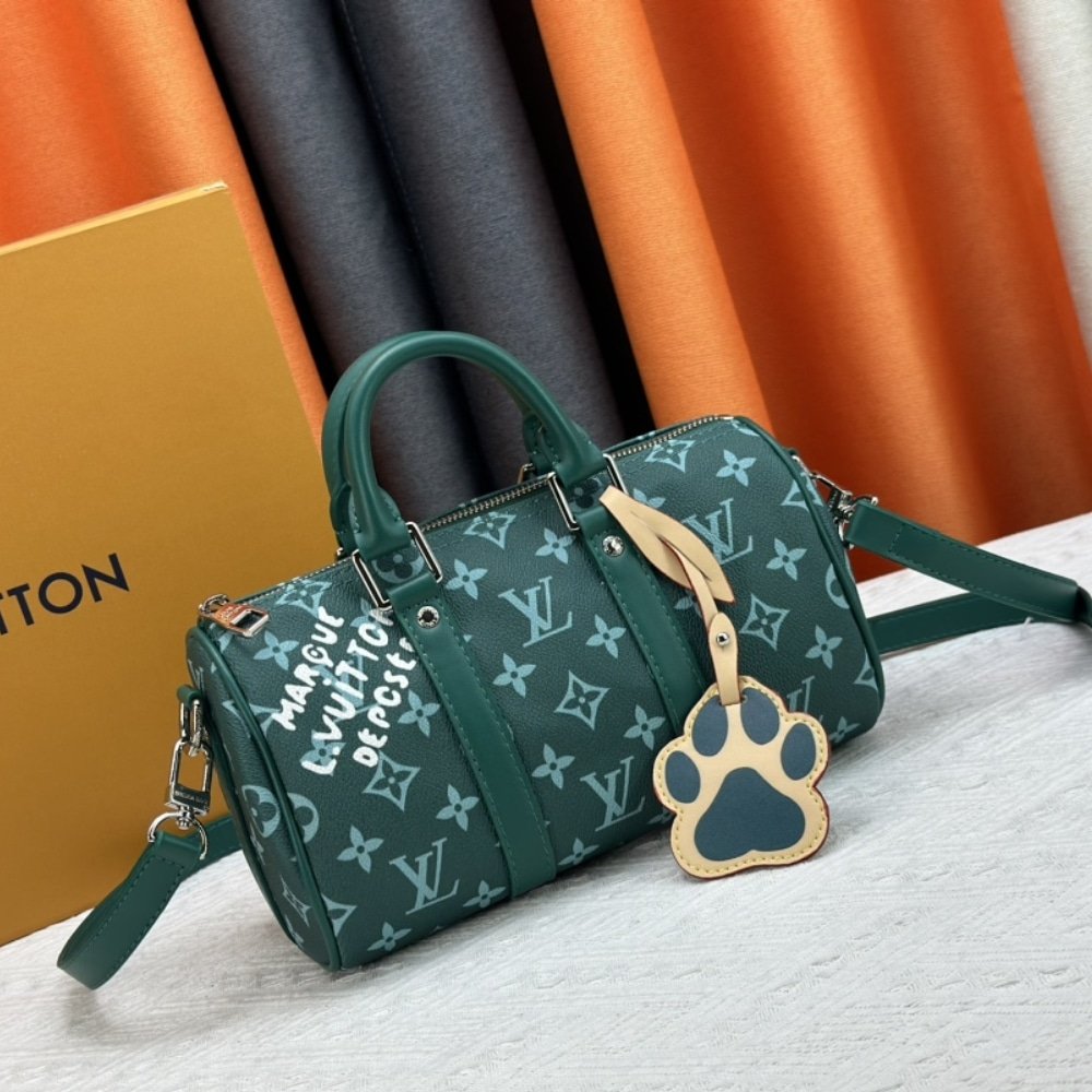 L0vis Vvtt0n Keepall Bandoulière 25 Monogram Heritage Green 25Cm M12684