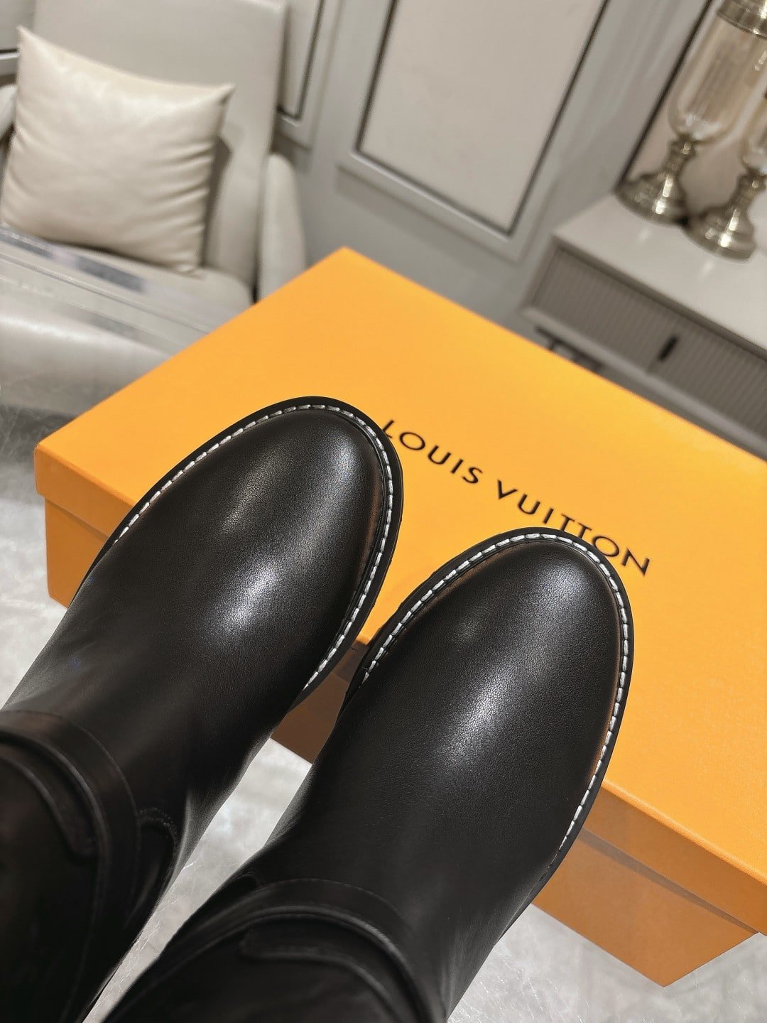 L0vis Vvtt0n Territory Flat Ankle Boot Black 1Adcq1