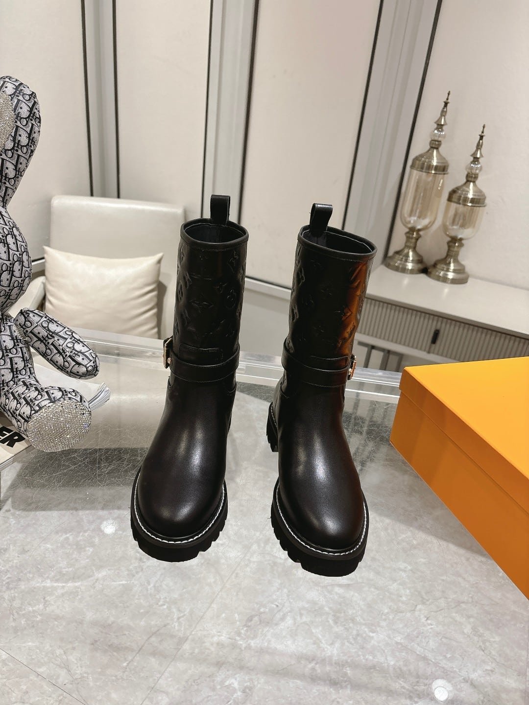 L0vis Vvtt0n Territory Flat Ankle Boot Black 1Adcq1