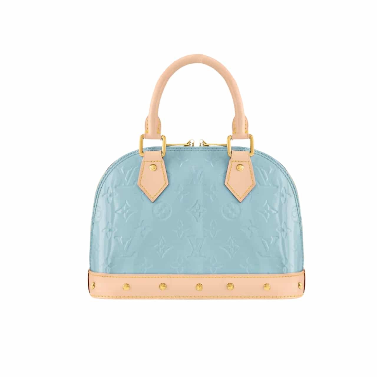 L0vis Vvtt0n Alma Nano Monogram Vernis Embossed Sky 18Cm M24062