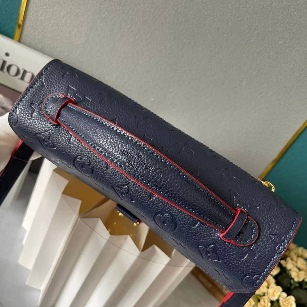 L0vis Vvtt0n Pochette Metis Monogram Empreinte Navy Blue 25Cm M44071