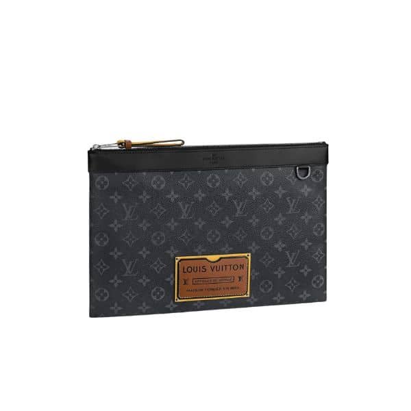 L0vis Vvtt0n Discovery Pochette Clutch Monogram Eclipse Black 26Cm