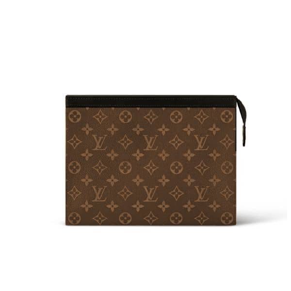 L0vis Vvtt0n Voyage Mm Pochette Clutch Monogram Brown 26Cm
