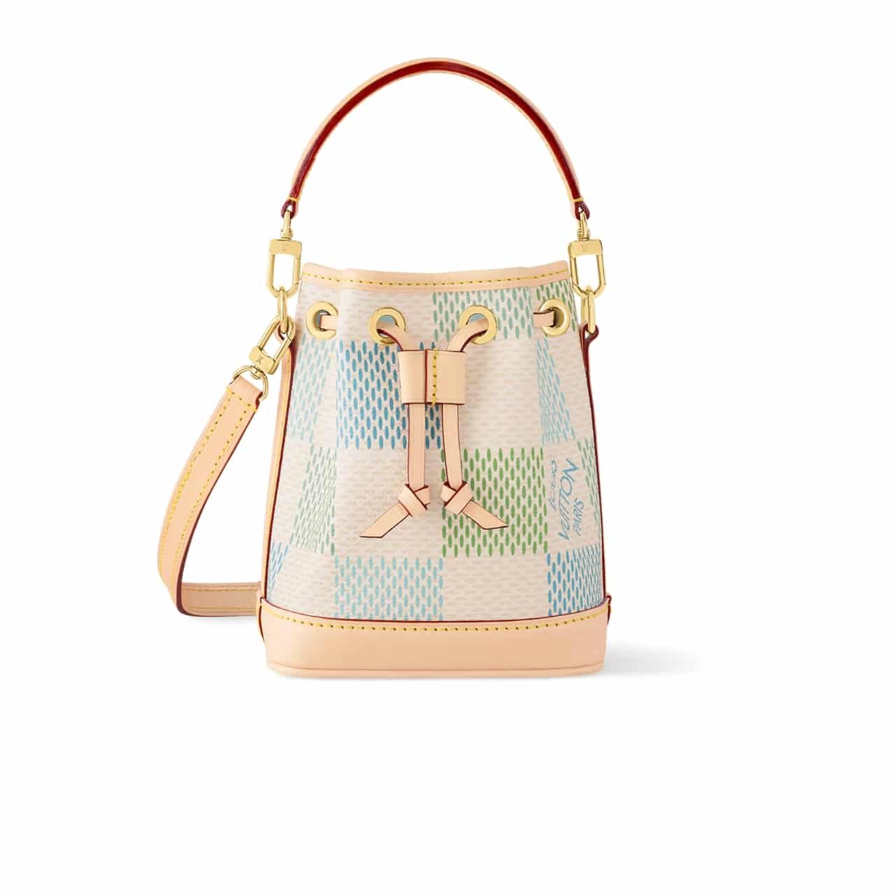 L0vis Vvtt0n Nano Noé Damier Canvas Pistachio 16Cm N40640