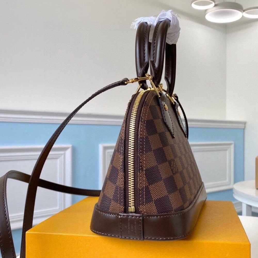 [S*per Vip 1:1] L0vis Vvtt0n Alma Bb Damier Ebene Canvas 23Cm N40606