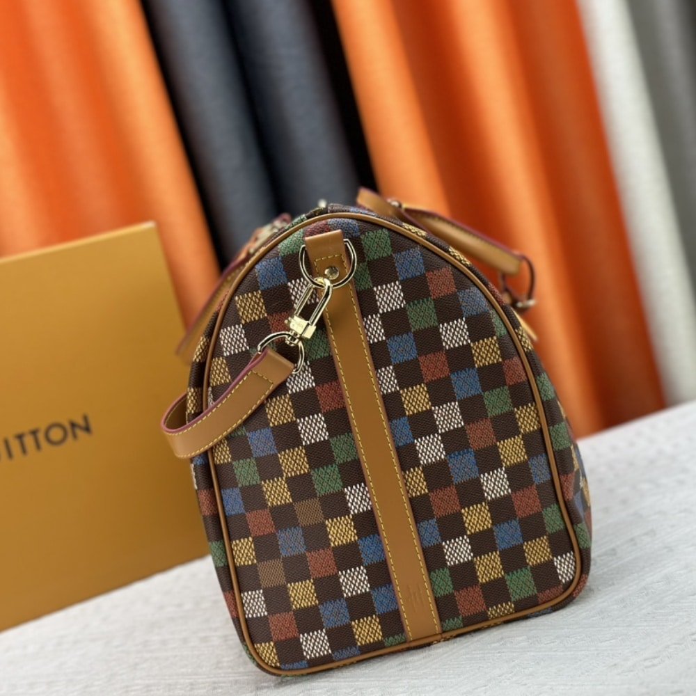L0vis Vvtt0n Keepall Bandoulière 50 Leather Trim Muticolor 50Cm