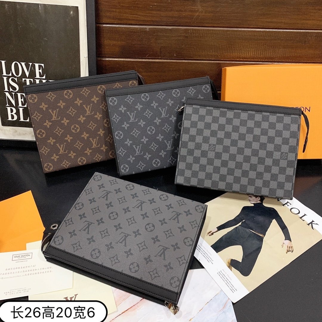 L0vis Vvtt0n Voyage Mm Pochette Clutch Damier 26Cm N41696