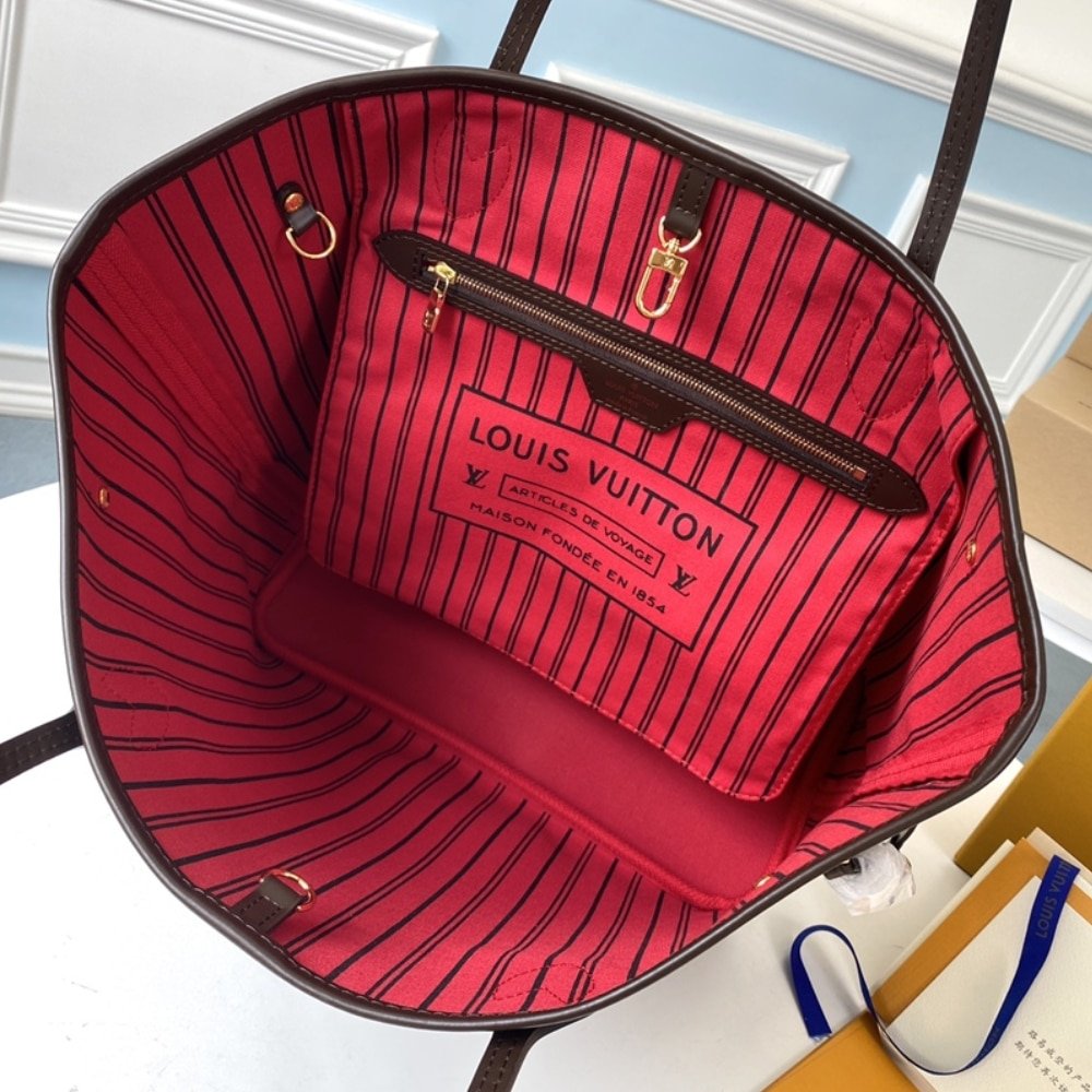 [S*per Vip 1:1] L0vis Vvtt0n MM Damier Ebene Canvas Cerise Red 31Cm N40599
