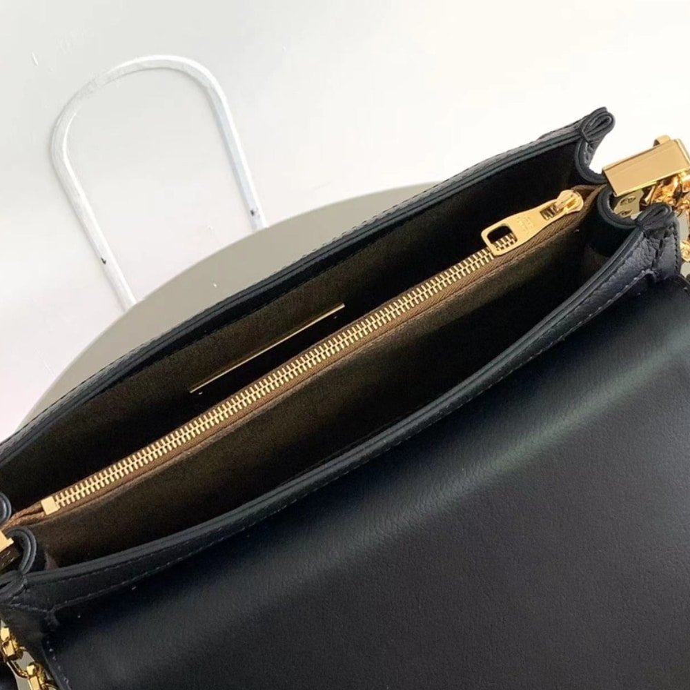 [S*per Vip 1:1] L0vis Vvtt0n Dauphine Soft MM Calfskin Black 24Cm M25209