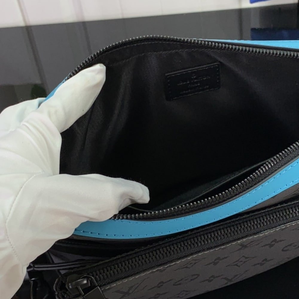 [S*per Vip 1:1] L0vis Vvtt0n Trio Messenger Monogram Eclipse Reverse Turquoise 25Cm M11648