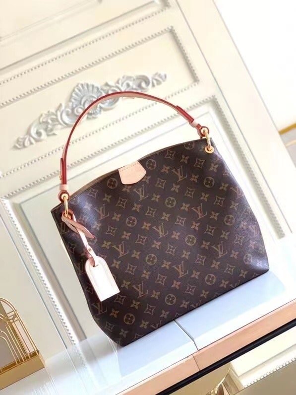 L0vis Vvtt0n Graceful PM Monogram Canvas Beige 35Cm M43701