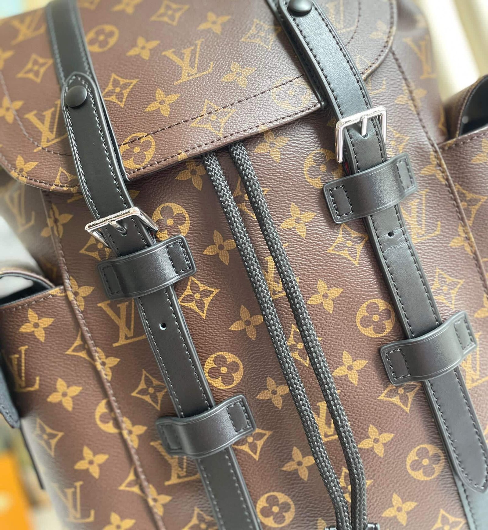 L0vis Vvtt0n Christopher Mm Backpack Monogram Macassar Brown 44Cm M43735