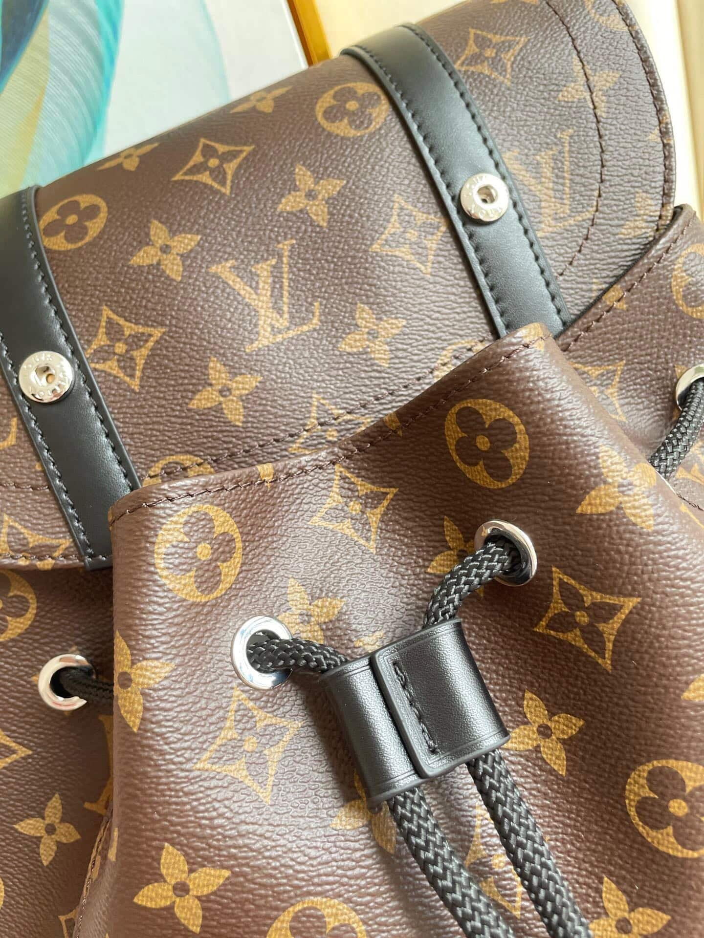 L0vis Vvtt0n Christopher Mm Backpack Monogram Macassar Brown 44Cm M43735