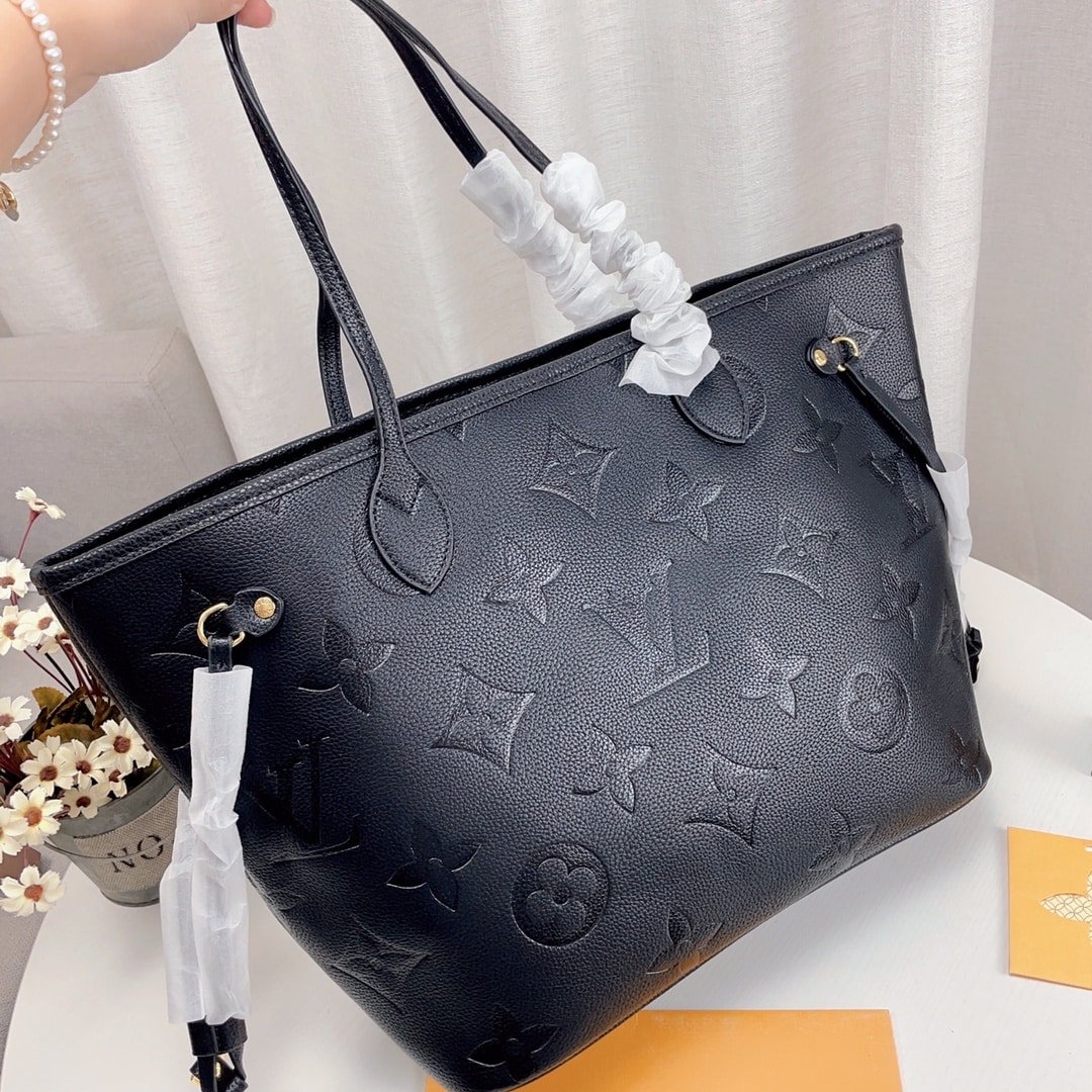 L0vis Vvtt0n Neverfull Mm Monogram Empreinte Leather Black 31Cm M45685