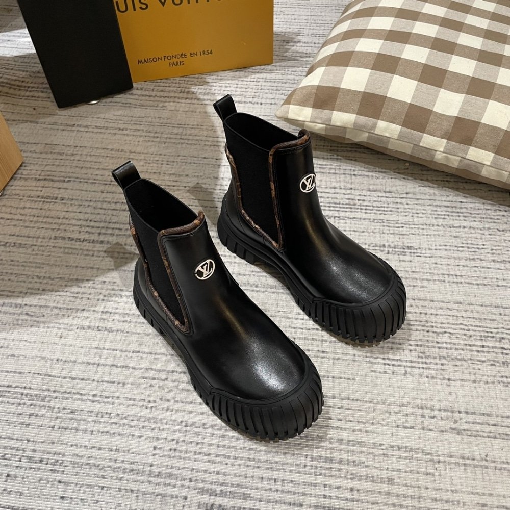 L0vis Vvtt0n Ruby Flat Ankle Boots Black 1Ab0Fo